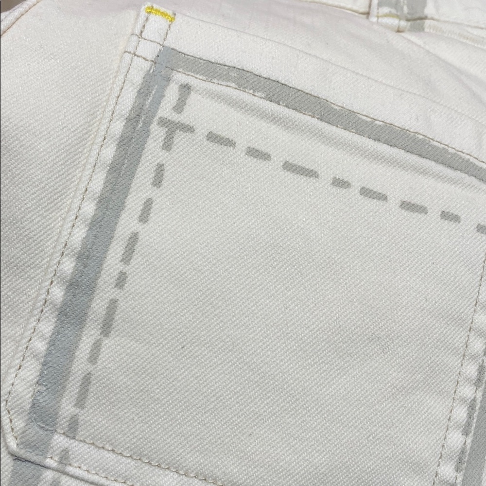 NWT KERRI Rosenthal Cream Flare & Wide Leg Jeans - Picture 9 of 10